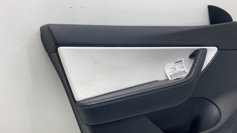 ⭕ 20-24 Tesla Model Y Front Driver Side Door Panel Trim Card Cover White Left LH