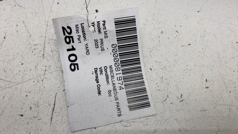 58307 47120 ⭕ 2023 2024 2025 Toyota Prius Prime Rear Body Sub Panel Assembly