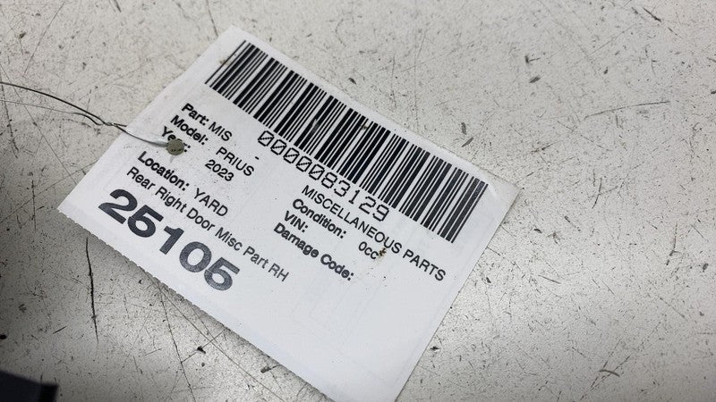 ⭕ 2023 2024 Toyota Prius Rear Passenger Side Exterior Door Handle Outer Right RH