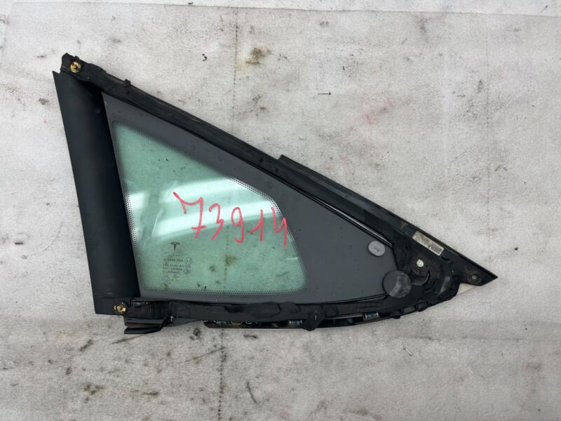 2012-2020 Tesla Model S Rear Passenger Side Quarter Fixed Glass Right Assembly