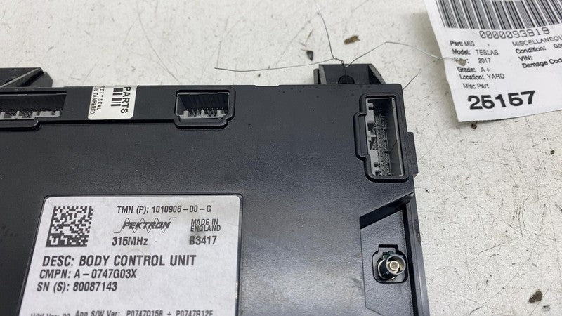 ⭕ 12-20 Tesla Model S Body Controller BCM Control Module (315MHZ) 1010