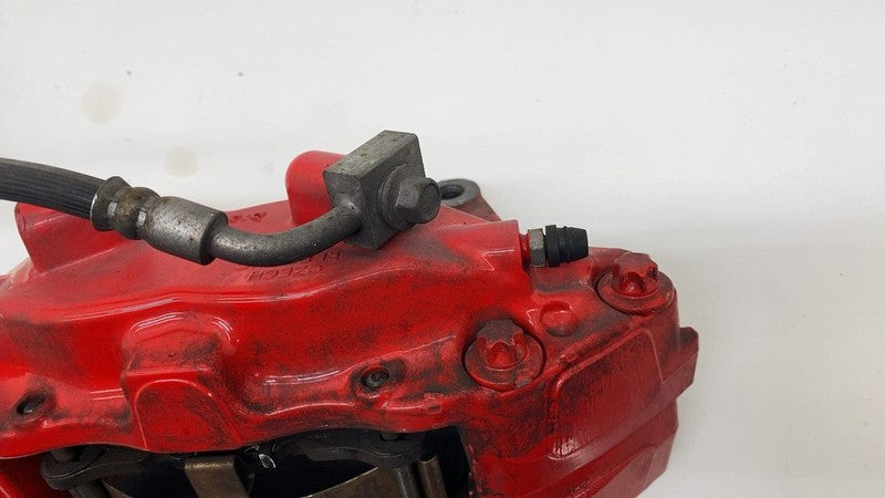 2012-2020 Tesla Model S Front Passenger Side Caliper Red + Brake Hose Line Right