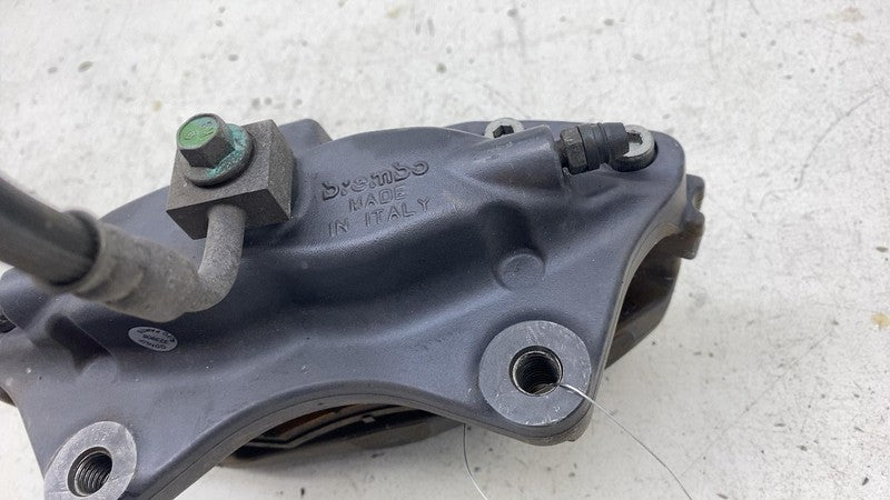 2012-2020 Tesla Model S MS Rear Driver Side Caliper w/ Brake Hose Line Left OEM