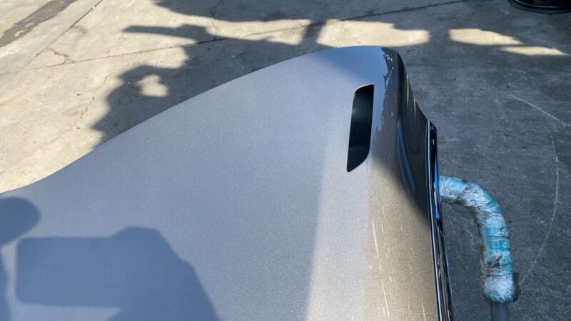 2012-2015 Tesla Model S Rear Passenger Side Door Shell Panel Right RH Brown PPTI