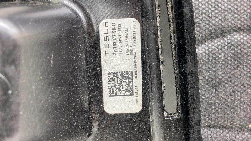 1753977-98-G ⭕ 24 25 Model 3 M3 Rear Console Deck Shelf Package Tray Trim Panel 1753977-98-G