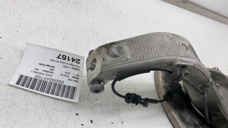 104431600E 2017-2023 Tesla Model 3 Front Right Spindle Knuckle ABS Sensor & Dust Shield RWD