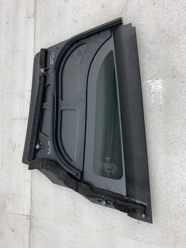 43R-004553 ⭕2016-2020 Tesla Model X Rear Driver Side Door Quarter Fixed Glass Left Assembly