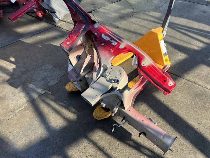 Does not apply 2012-2016 Tesla Model S Front Left Quarter Panel Fender Apron Frame Cut Red PPMR