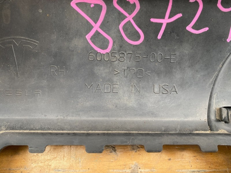 600587500E ⭕ 2012-2020 Tesla Model S MS Right Skirt Rocker Molding Sill Panel 6005875-00-E