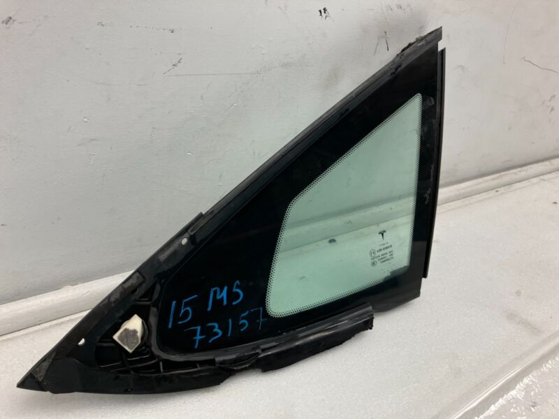 E6 43R-008010 2012-2015 Tesla Model S MS Rear Passenger Side Quarter Fixed Glass Right RH Assy