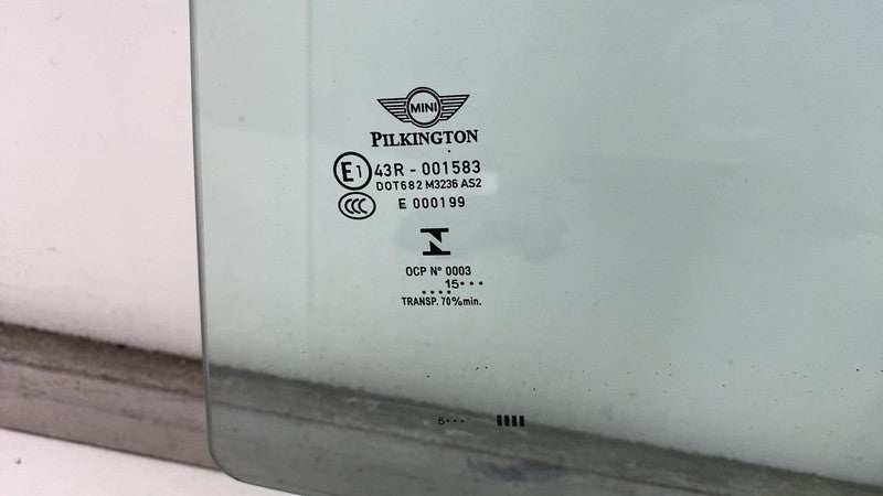 E1 43R-001583 ⭕ 2011-2016 Mini Cooper Countryman R60 Rear Driver Side Door Window Glass Left