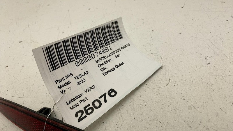 ⭕ 17-23 Tesla Model 3 Rear Driver Side Bumper Light Reflector Lamp Lef