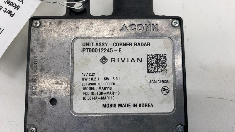 PT00012245-E ⭕ 22-24 Rivian R1T R1S Rear Left or Right Blind Spot Sensor Module PT00012245-E