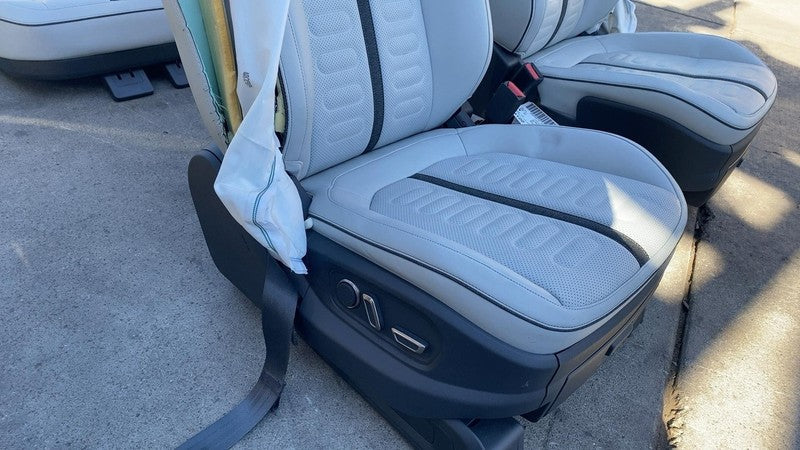 ⭕2022-2024 Rivian R1T Front Left & Right + Rear 2nd Row Leather Seat Ocean Coast