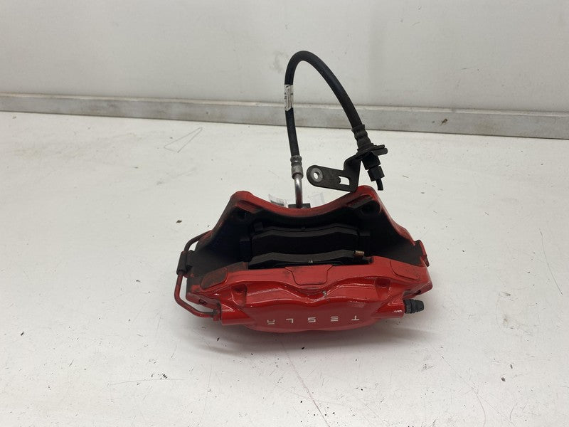 ⭕ 2016-2020 Tesla Model S X Rear Driver Side Brake Caliper Red Left 10