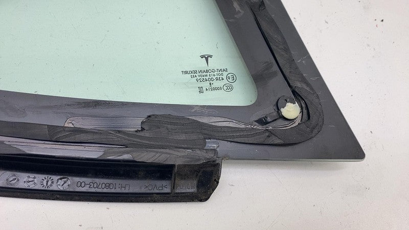 108070300G ⭕ 2017-2020 Tesla Model 3 Rear Left Quarter Fixed Window Glass LH 1080703-00-G