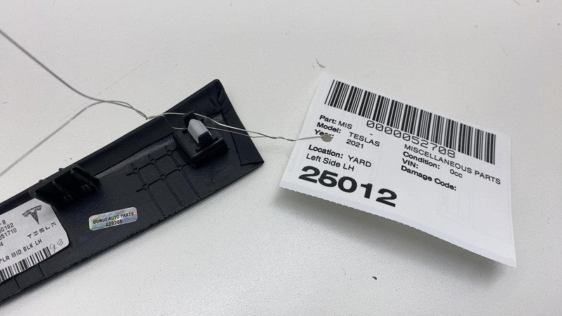 156607600B 2021-2024 Tesla Model S MS Driver Side Middle A-Pillar Cover Trim Panel Left OEM
