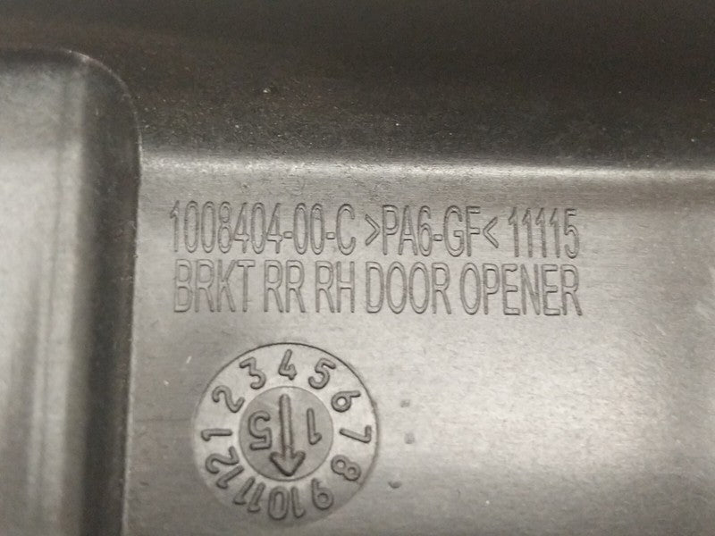 1008404 00 C ⭕ 2012-2020 Tesla Model S Rear Side Door Opener Mount Bracket Right 1008404-00-C