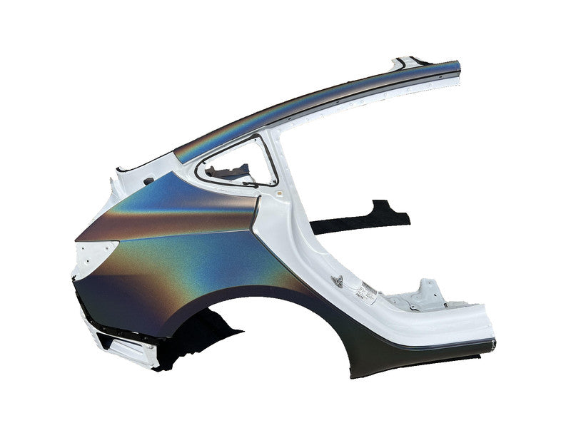 ⭕ 21-23 Tesla Model 3 Rear Right Quarter Panel Structural Frame Cut White - PPSW