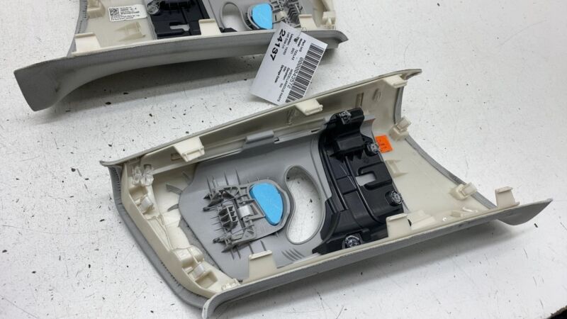 108625501K 2017-2023 Tesla Model 3 M3 PAIR Left & Right B-Pillar Upper Trim Cover Panel OEM
