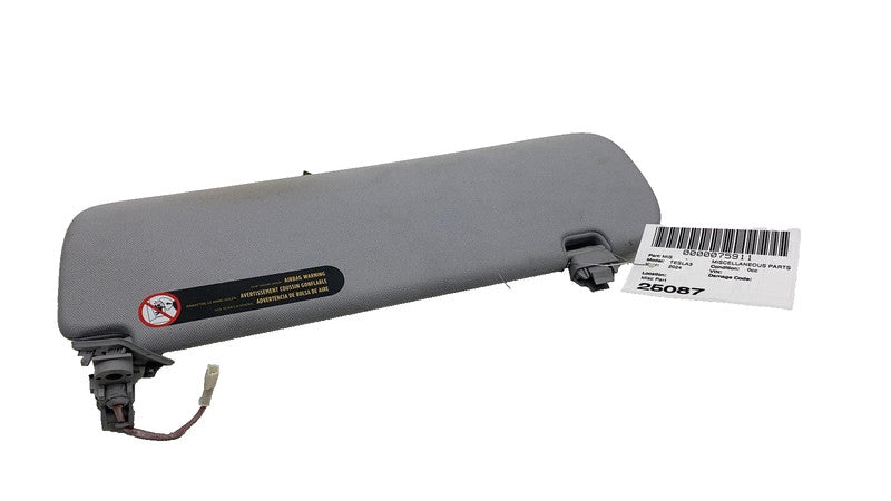 ⭕ 2024-2025 Tesla Model 3 Front Driver Side Sun Visor Left Sunvisor Sh