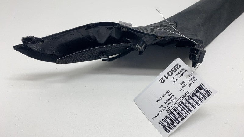 156576200C 2021-2024 Tesla Model S Upper Passenger Side A-Pillar Trim Cover Right Assembly