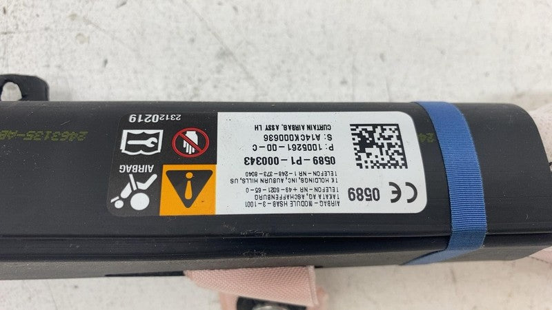 ⭕ 12-20 Tesla Model S Driver Side Roof Curtain Safety Airbag Left 1005