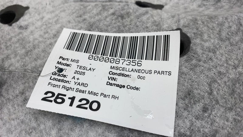 ⭕ 20-24 Model Y Front Passenger Side 1st Row Seat Lower Cushion Leathe