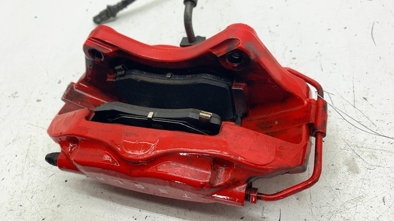 ⭕ 2016-2020 Tesla Model X Rear Driver Side Caliper Red w/ Brake Hose L