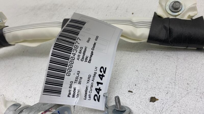 2017-2023 Tesla Model 3 M3 Driver Side Curtain Airbag Module Left LH Assembly