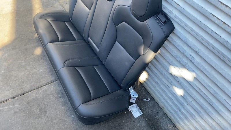 ⭕ 24-25 Model 3 Rear 2nd Row Black Leather Seat Upper + Lower Cushion Perforated