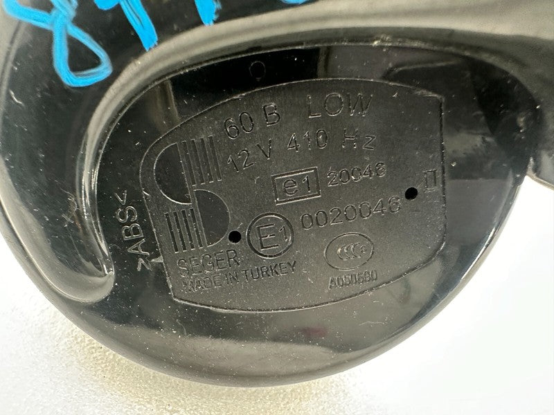 E1 0020046 ⭕ 2012-2020 Tesla Model S MS Seger Low Pitch Tone Horn 12V 410 Hertz w/ Bracket