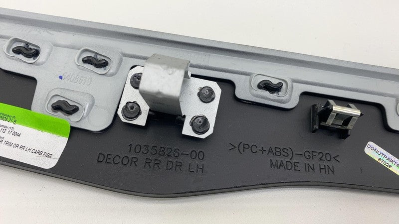 1035826 00 2016-2020 Tesla Model X SET of Front & Rear Left & Right Door Molding Trim Decor