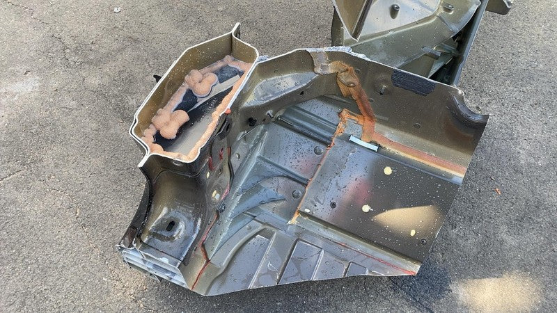 1614525-00-B 2021-2023 Tesla Model S MS Front Driver Side Shock Tower Rail Apron Cut Left LH
