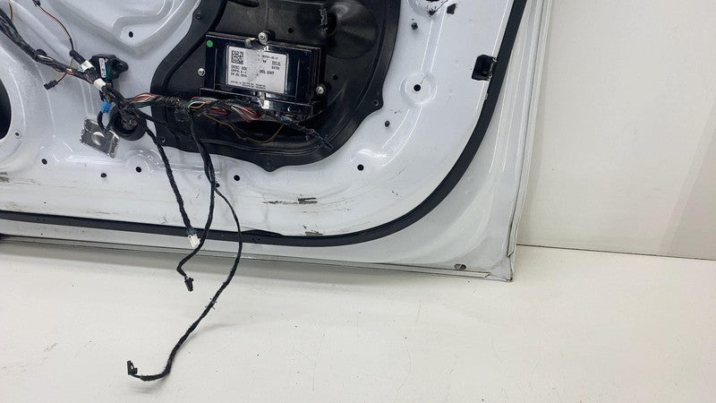 ⭕ 12-15 Tesla Model S Front Passenger Side Door Shell Panel Right White - PPSW