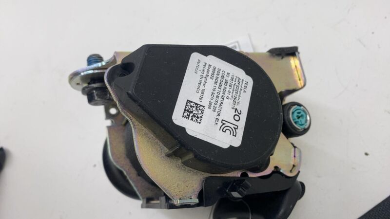 108128101G 2017-2022 Tesla Model 3 Rear Left or Right 2nd Row Seat Belt Retractor Black OEM