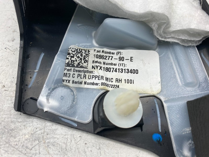 1086277-90-E ⭕ 2017-2023 Tesla Model 3 Rear Right Side C-Pillar Upper Trim Cover 1086277-90-E