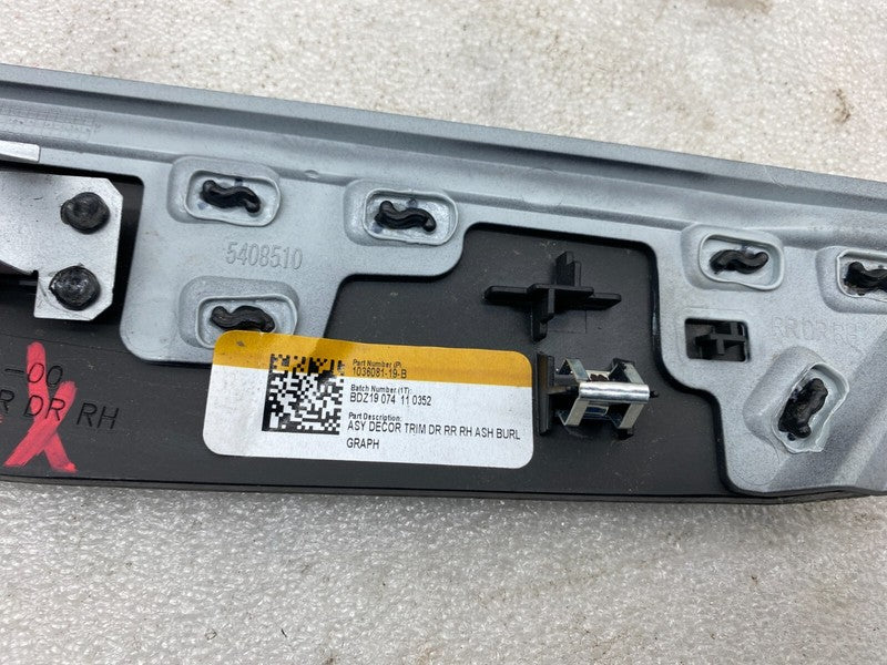 1036081 19 B ⭕16-20 Tesla Model X Rear Door Decor Trim Molding Ash Wood Right RH 1036081-19-B