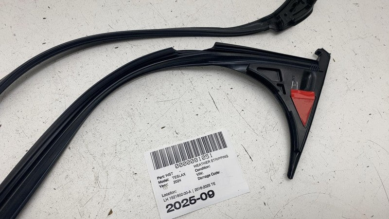 1521802-00-A ⭕ 2016-2025 Tesla Model X MX Left Side B Pillar Weatherstrip Seal 1521802-00-A