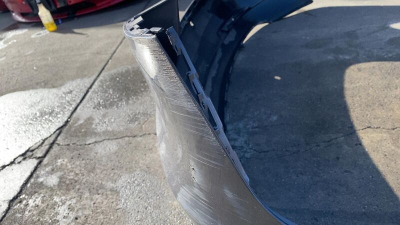 2017-2022 Tesla Model 3 Rear Bumper Cover w/ Park Sensor Holes Assy Gray - PMNG