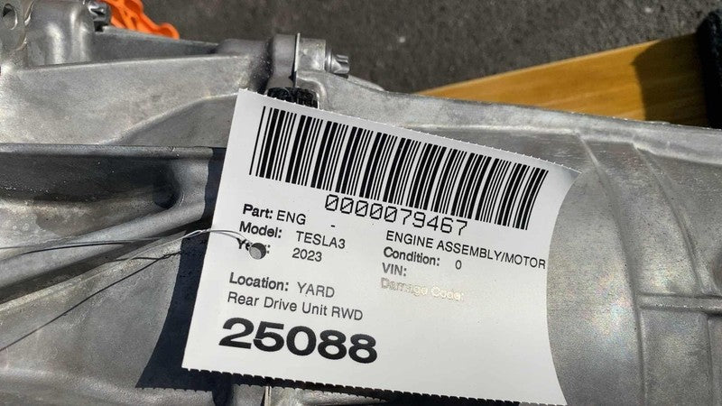 1120990 17 J ⭕ 23-25 Model 3 Rear Drive Unit Engine Electric Motor Low Current 1120990-17-J