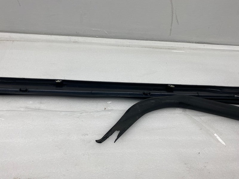 101221500F ⭕12-23 Model S Left Rocker Panel Scuff Plate Molding w/ Rubber Seal 1012215-00-F