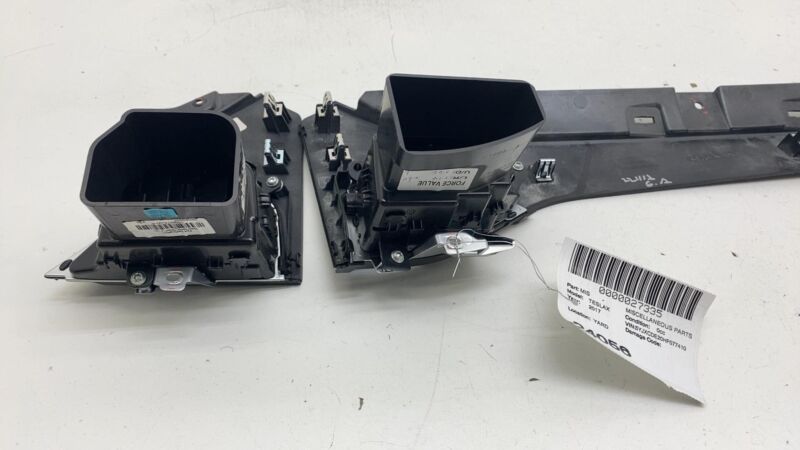 109687700A 2012-2020 Tesla Model S X SET of Dash A/C Air Vent Outlet Dashboard Trim Panel
