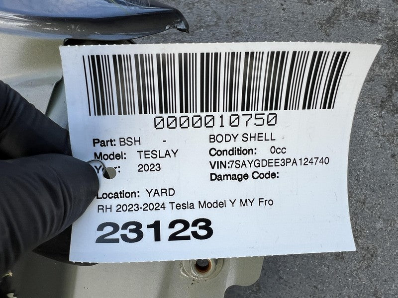 2023-2024 Tesla Model Y MY Front Right Quarter Panel Cut Out Frame Body Side RH