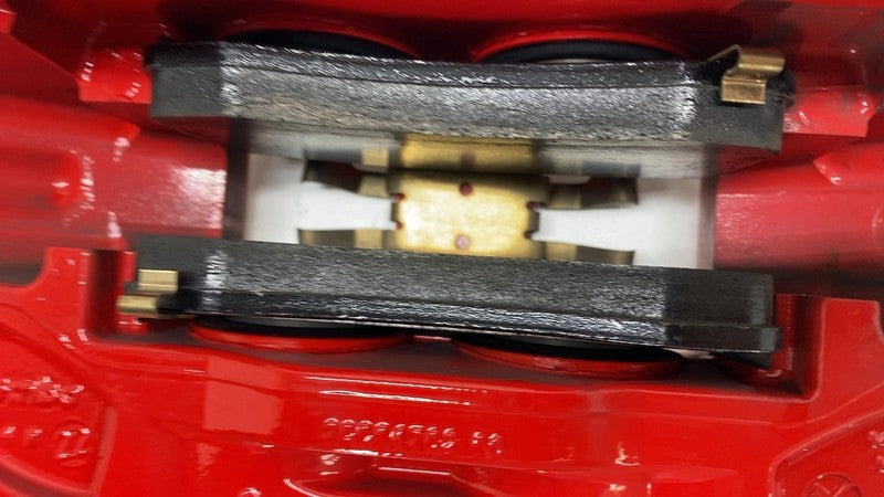 ⭕2020-2024 Tesla Model Y Front Right Caliper Red w/ Brake Hose Line 11