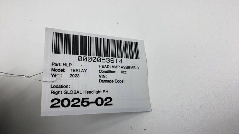151495300D ⭕ 21-23 Tesla Model Y 3 Front Right Headlight Projector Headlamp RH 1532925-09-E