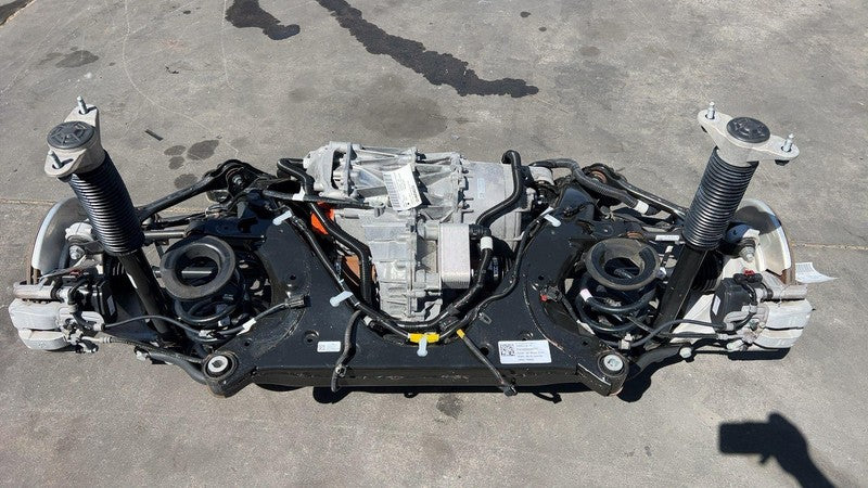 1120990 00 G ⭕ 2017-2020 Tesla Model 3 Rear Drive Unit w/ Subframe & Suspension 1120990-00-G