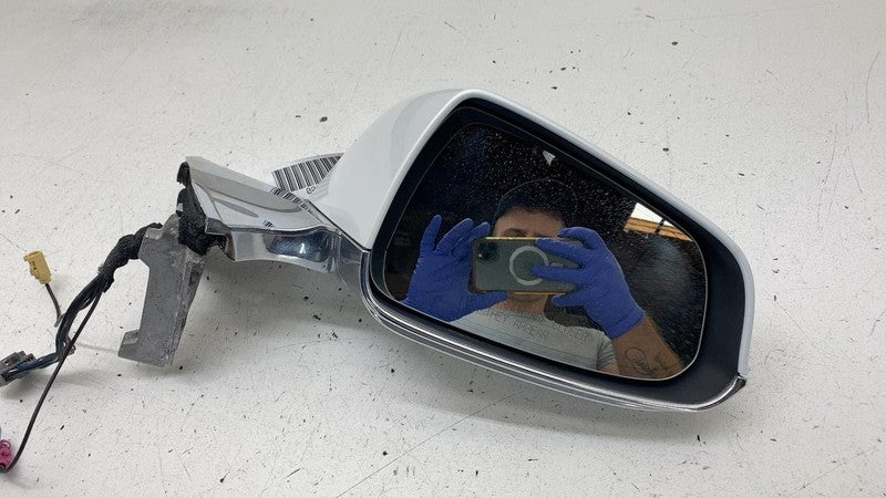 6005863-00-F 12-15 Tesla Model S Right Exterior Rear View Door Mirror White PPSW 6005863-00-F