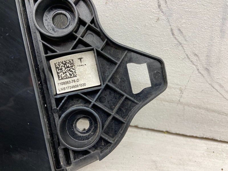 1109253 75 D ⭕ 17-20 Model 3 Left B-Pillar Applique Glass Trim Molding w/ Camera 1109253-75-D