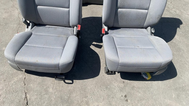 ⭕ 14-19 Chevrolet Silverado 1500 Set of 5 Front & Rear Cloth Seat AZ3 Heated OEM